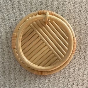 RATTAN Urban outfitters towel ring holder